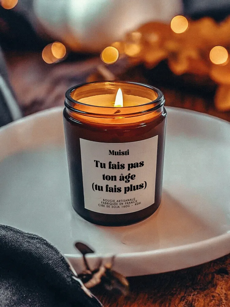 Decorative objects - Scented Candle - You Don't Look Your Age - White Musk - 160g - MUISTI