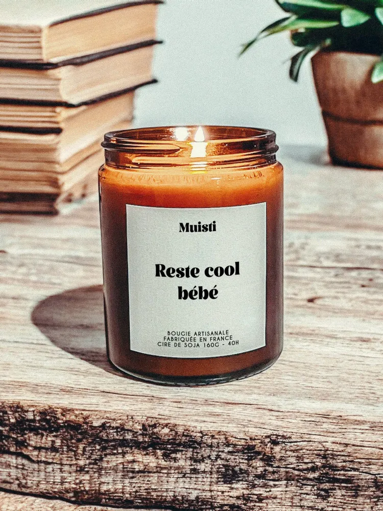 Decorative objects - Scented Candle - Stay Cool Baby - White Musk - 160g - MUISTI