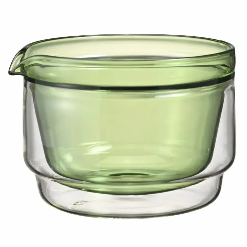 Tea and coffee accessories - Matcha boxes in transparent, green or pink glass/HARIO - ABINGPLUS