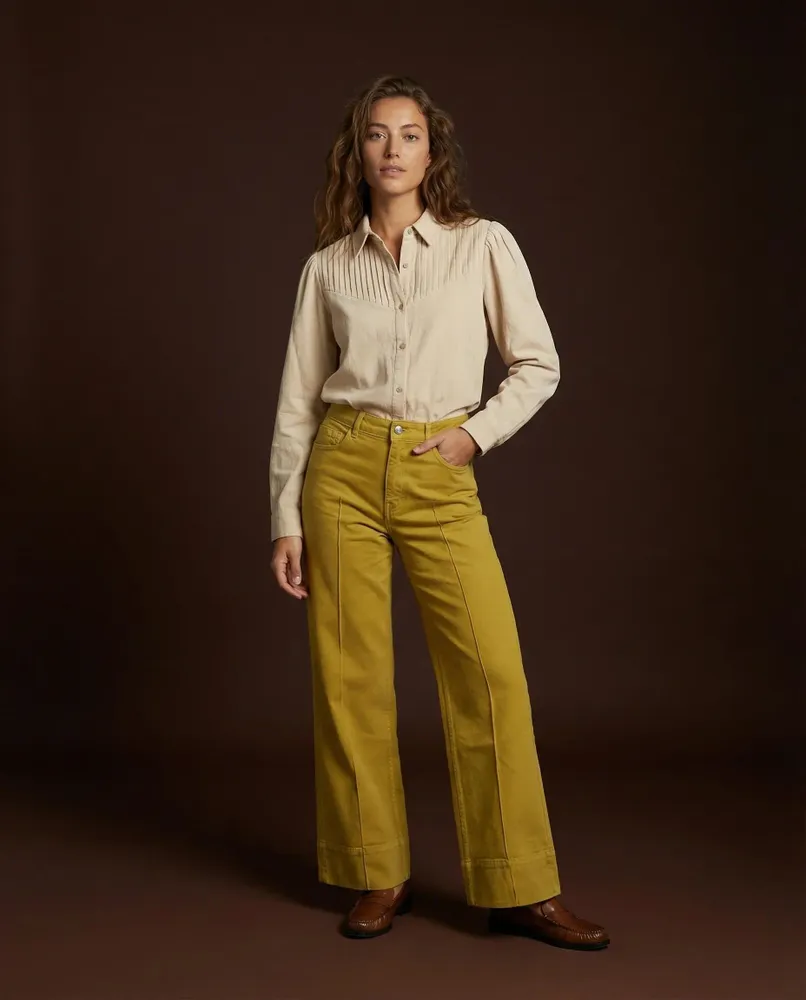 Prêt-à-porter - 308 . CHEMISE PLASTRON SOLINE - STELLA FOREST