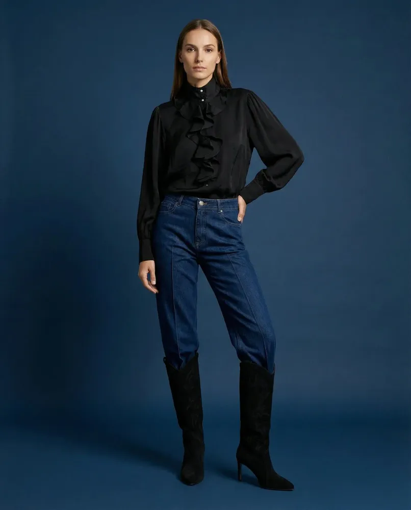 Prêt-à-porter - 307 . CHEMISE JABOT ESTRELLA - STELLA FOREST