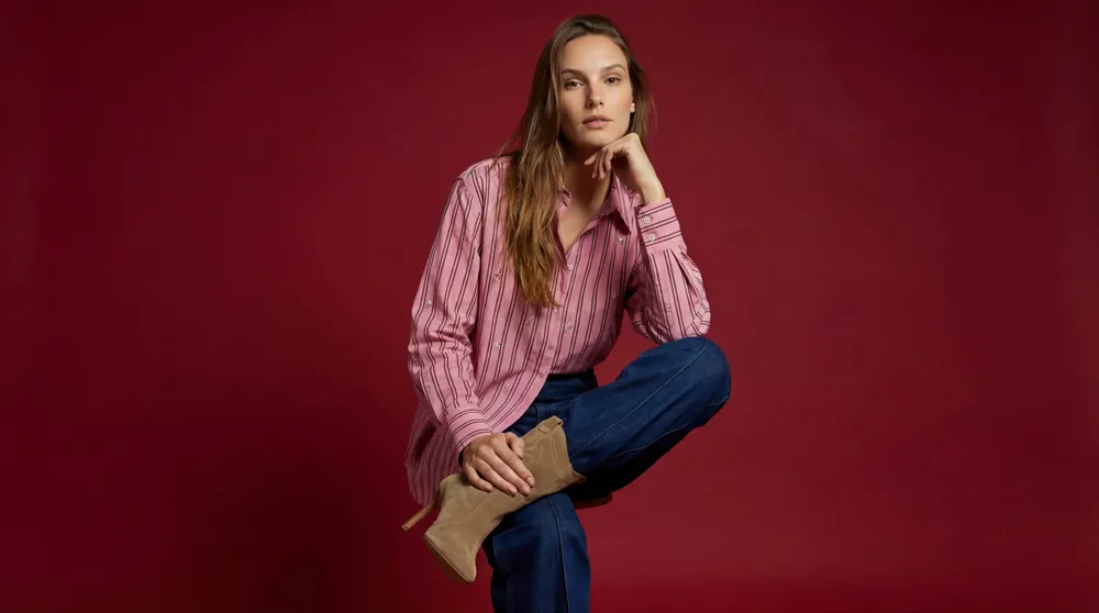 Apparel - 119 . ML ZOE SHIRT - STELLA FOREST