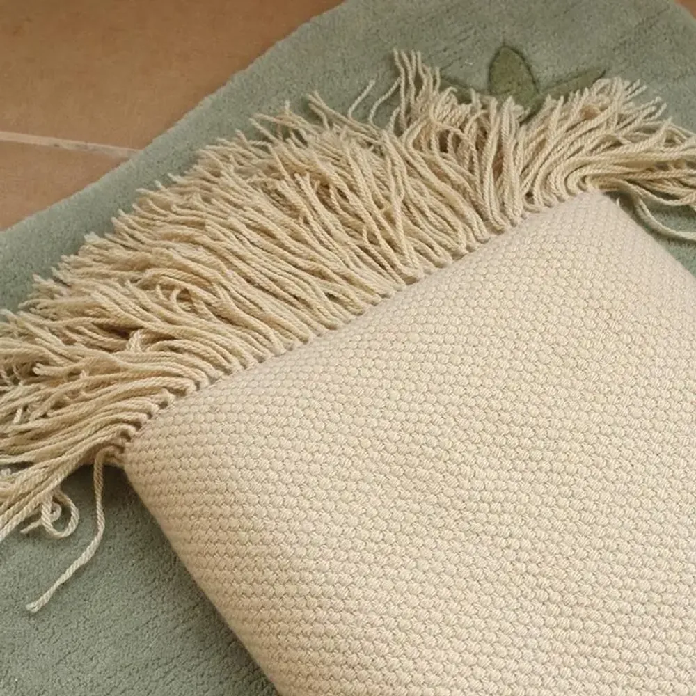 Throw blankets - Wool Basket Throw : Alaia - PASHMA