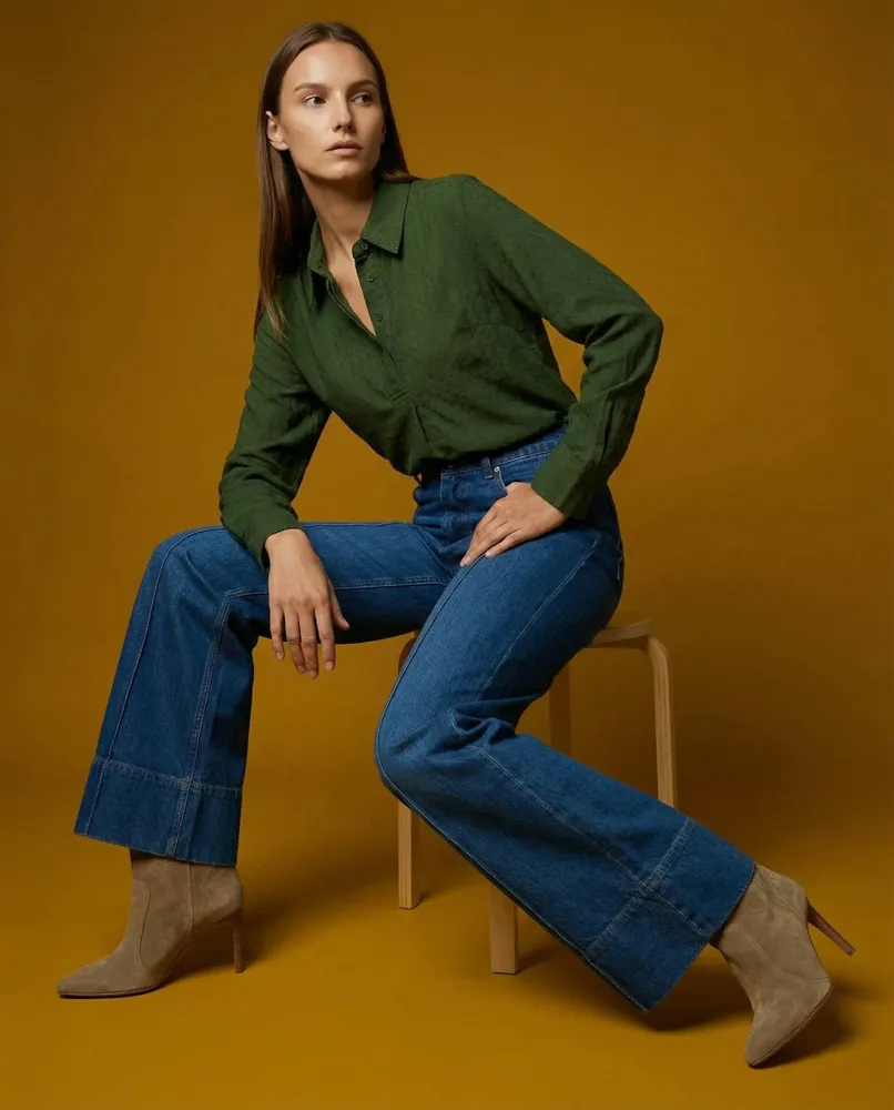 Apparel - 126 . ZELIE SHIRT TUNIC - STELLA FOREST