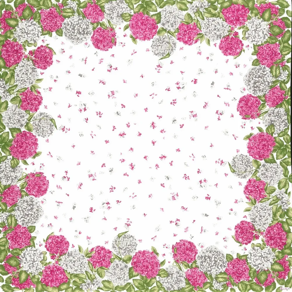 Table linen - Hydrangeas tablecloth - BEAUVILLÉ