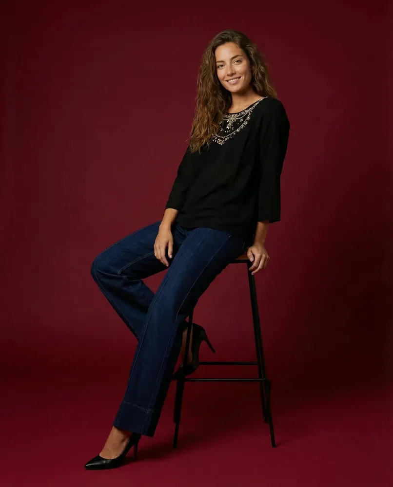 Apparel - 127 . M3/4 ADALIA TUNIC - STELLA FOREST