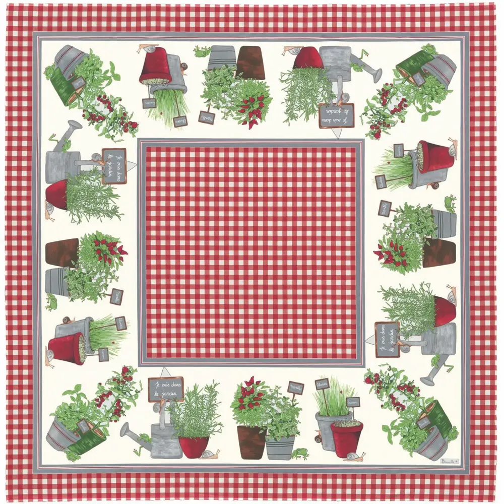 Linge de table textile - Nappe Potager - BEAUVILLÉ