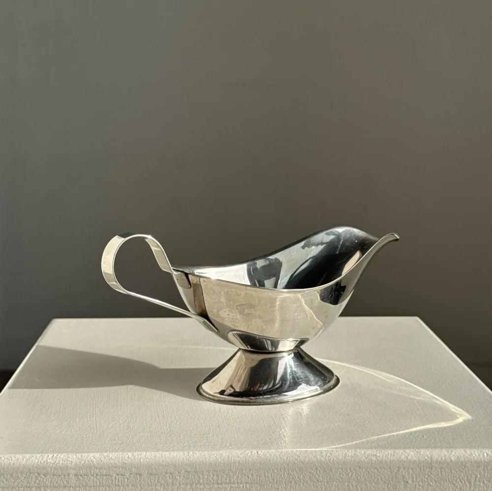 Platter and bowls - H14 silver plated sauce boat - OFFICE OBJETS