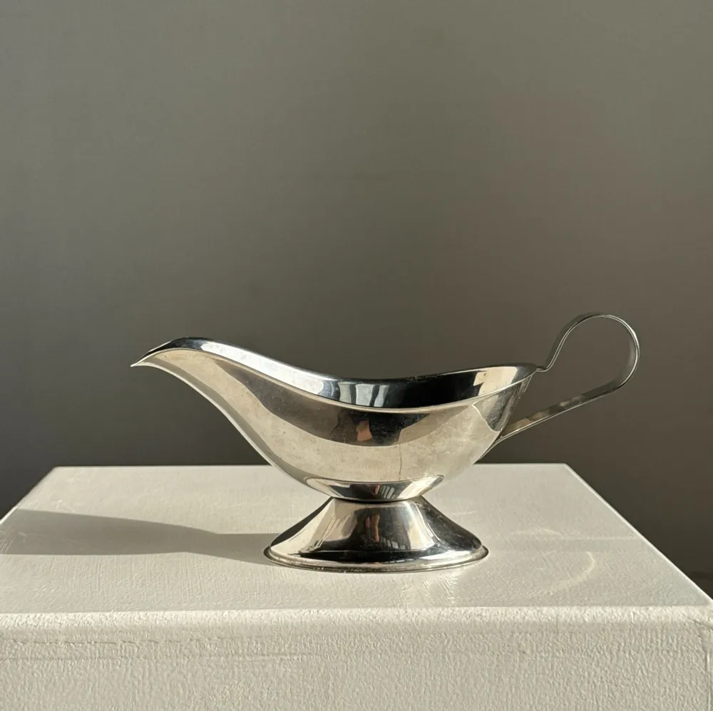 Platter and bowls - H14 silver plated sauce boat - OFFICE OBJETS