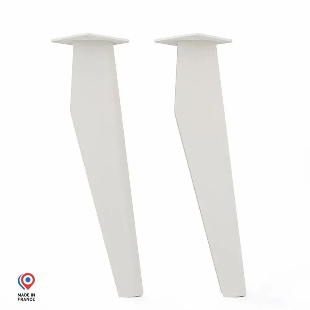 Tables basses - PIED DE TABLE BASSE EN ACIER OPALE - LOT DE 2 PIEDS - DECO-GEM