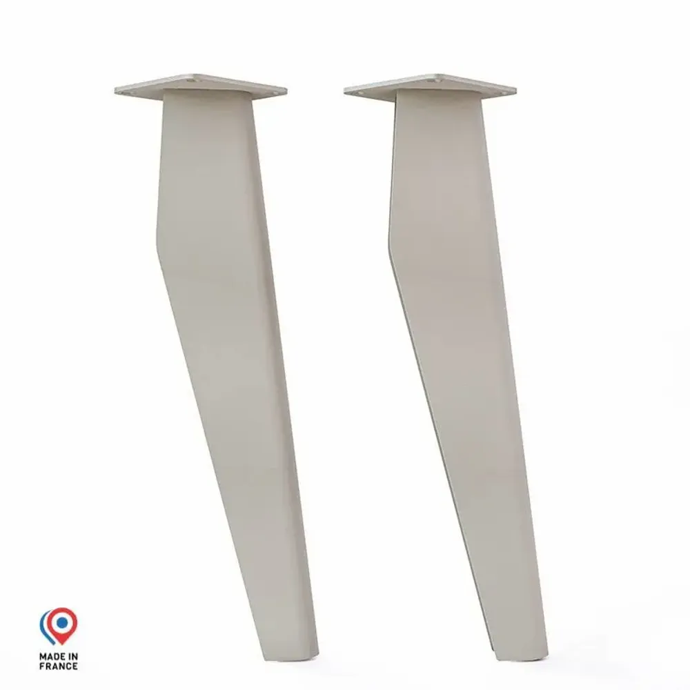 Tables basses - PIED DE TABLE BASSE EN ACIER OPALE - LOT DE 2 PIEDS - DECO-GEM