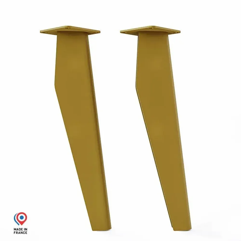 Tables basses - PIED DE TABLE BASSE EN ACIER OPALE - LOT DE 2 PIEDS - DECO-GEM