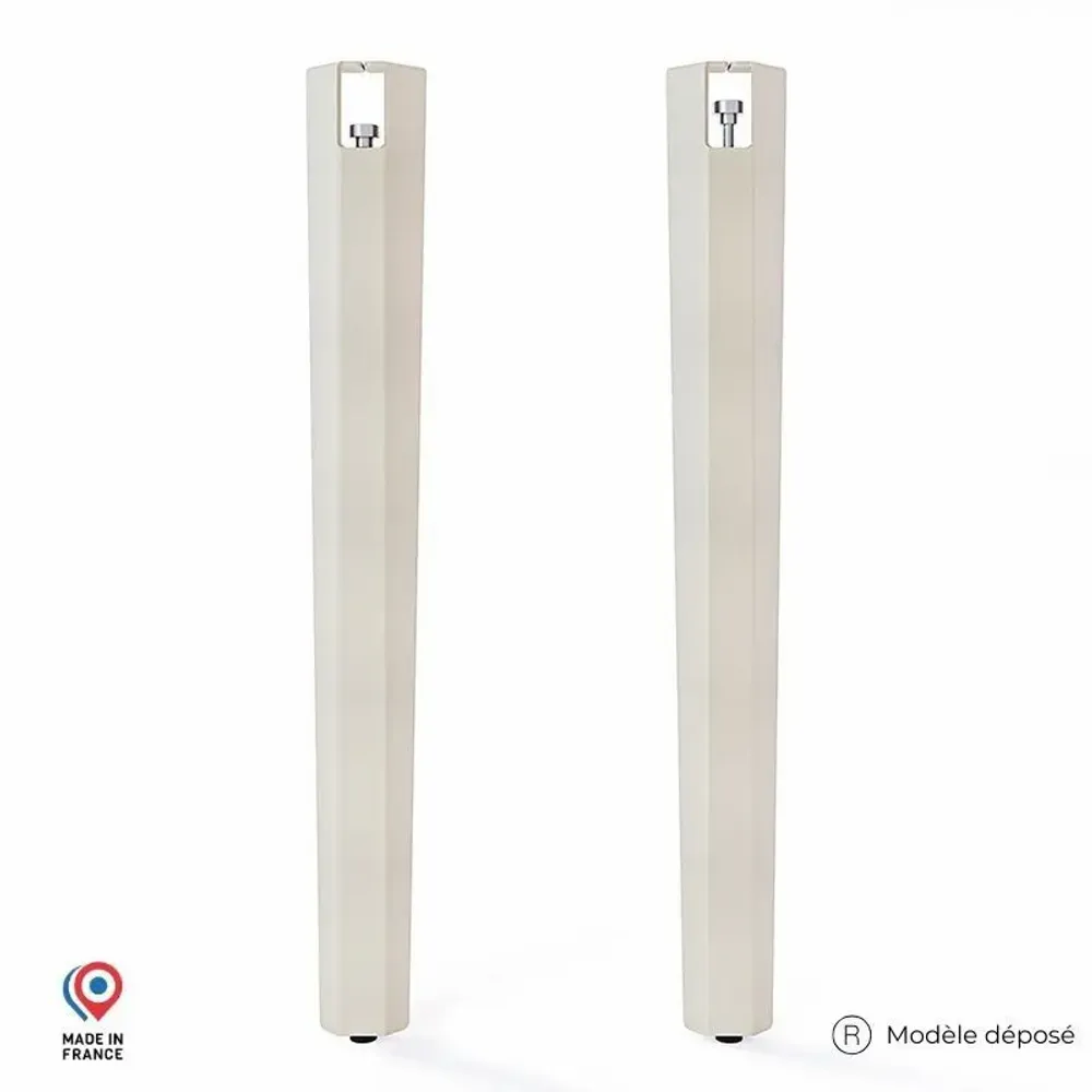 Tables Salle à Manger - PIED DE TABLE HAUTE EN ACIER SAPHIR - LOT DE 2 PIEDS - DECO-GEM