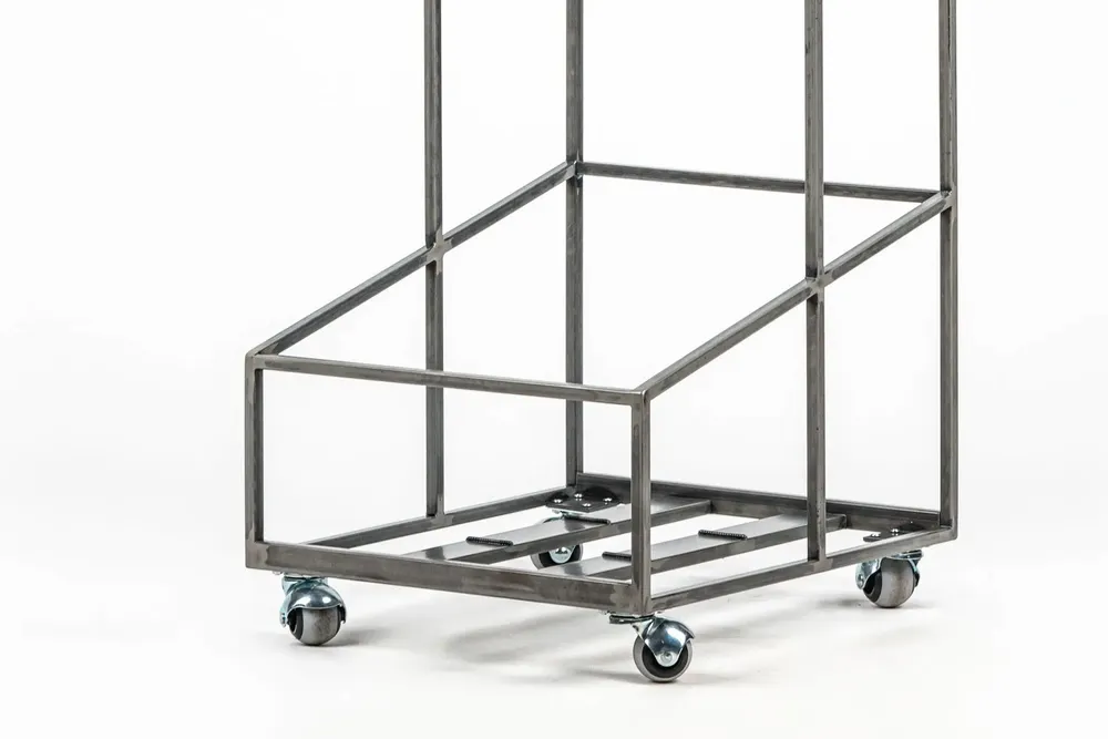 Chariots - Chariot à disques vinyles, style carte d'achat. - DESIGN ATELIER ARTICLE