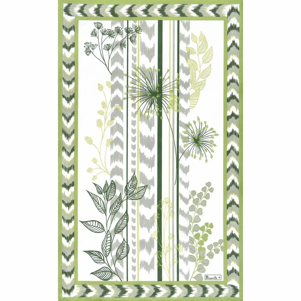 Tea towel - Summer leaves tea towel - BEAUVILLÉ