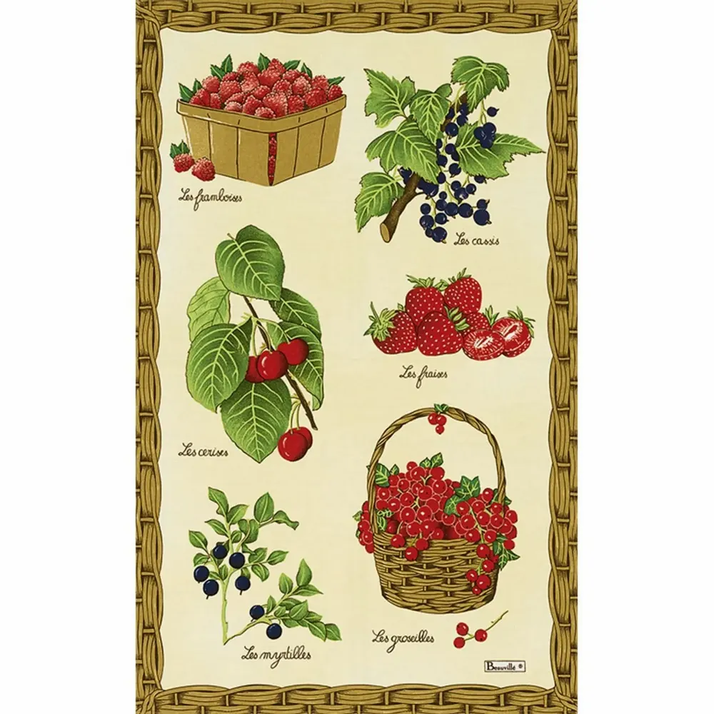 Tea towel - Red fruits tea towel - BEAUVILLÉ