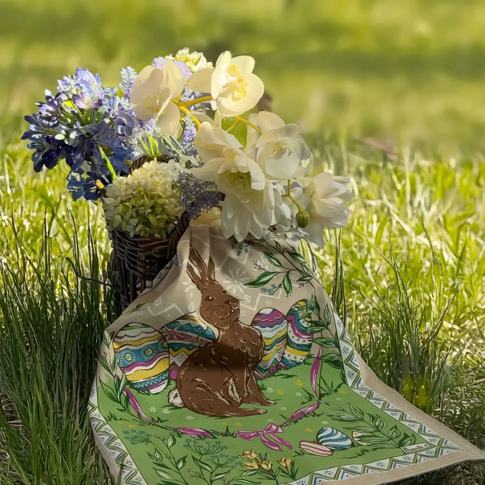 Tea towel - Easter Bunny tea towel - BEAUVILLÉ