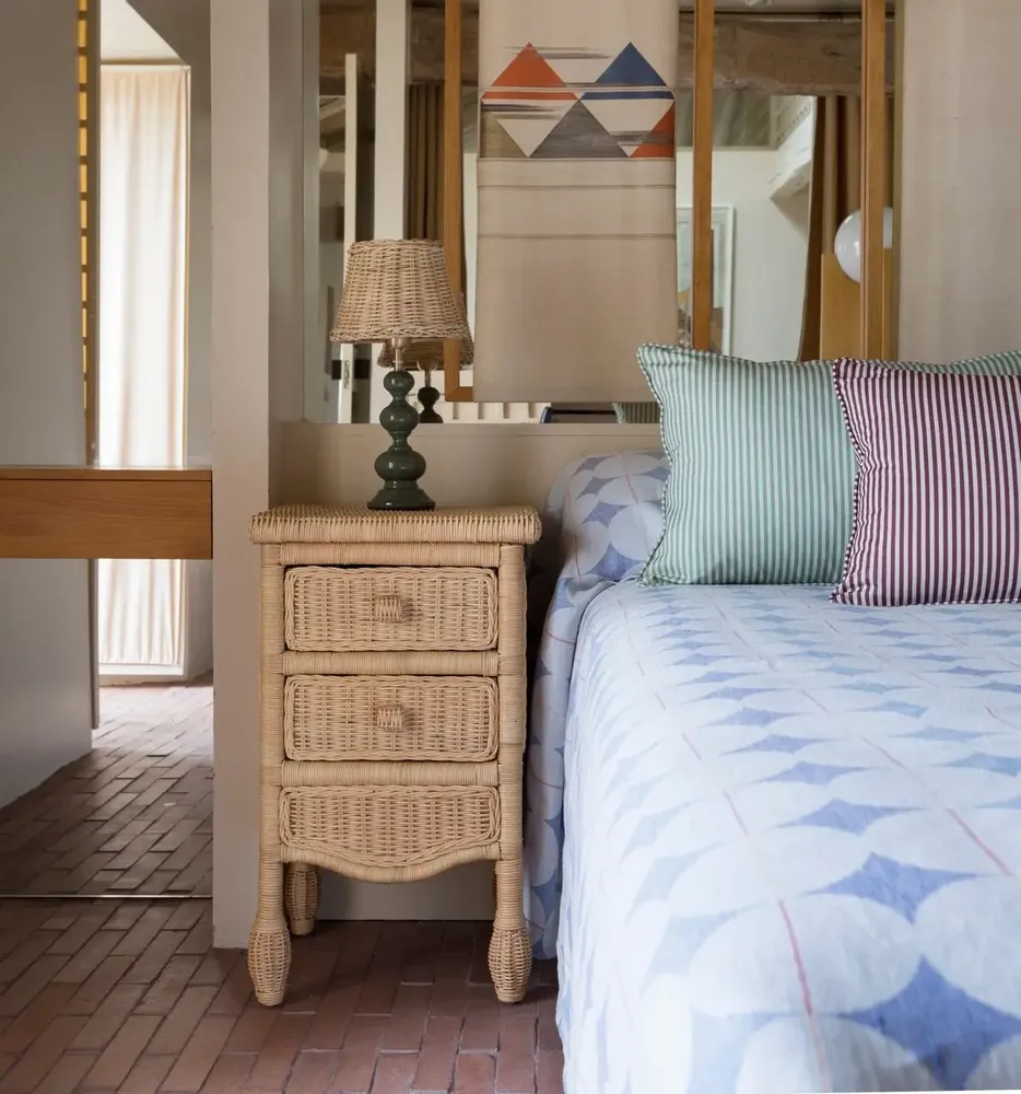 Night tables - Rattan Nightstand CAMILA - MAHE HOMEWARE