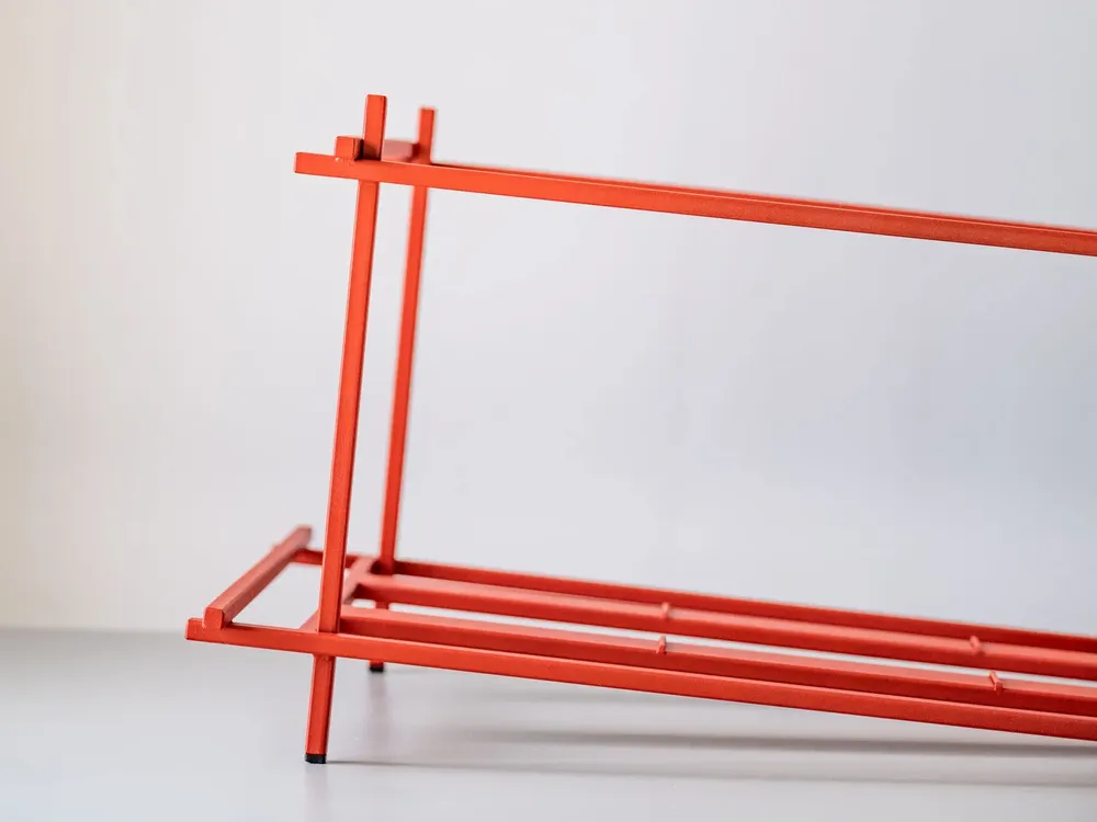 Boîtes de rangement  - Caisse mobile pour disques vinyles : porte-disques moderne à roulettes - DESIGN ATELIER ARTICLE