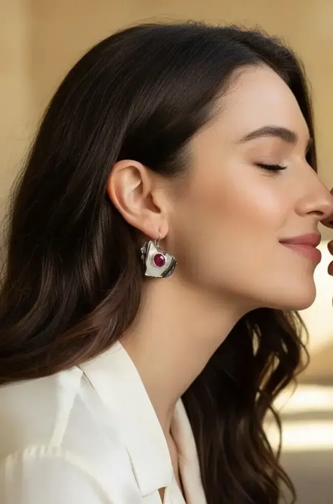 Bijoux - Boucles d'oreilles Love - V UNIQUENESS FINE GREEK JEWELRY