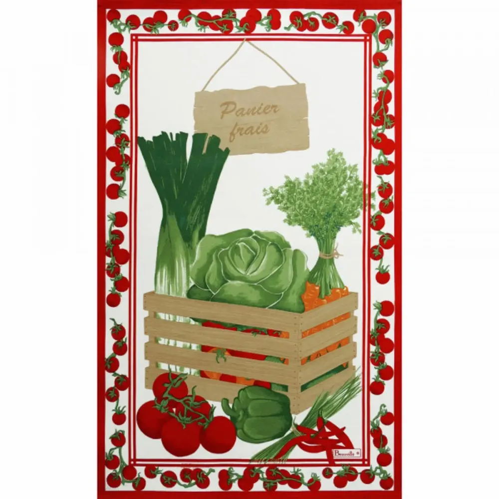 Tea towel - Petit Marché tea towel - BEAUVILLÉ