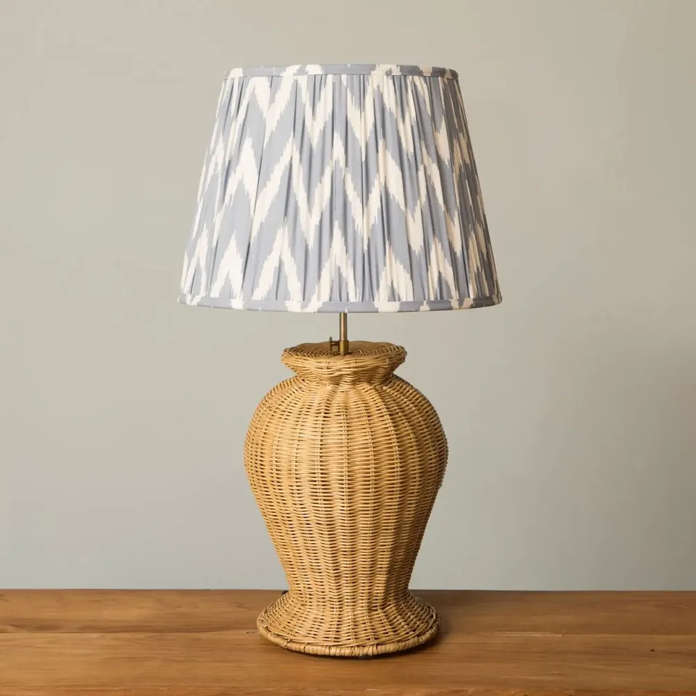 Table lamps - ISABELLA RATTAN BASE TABLE LAMP - MAHE HOMEWARE