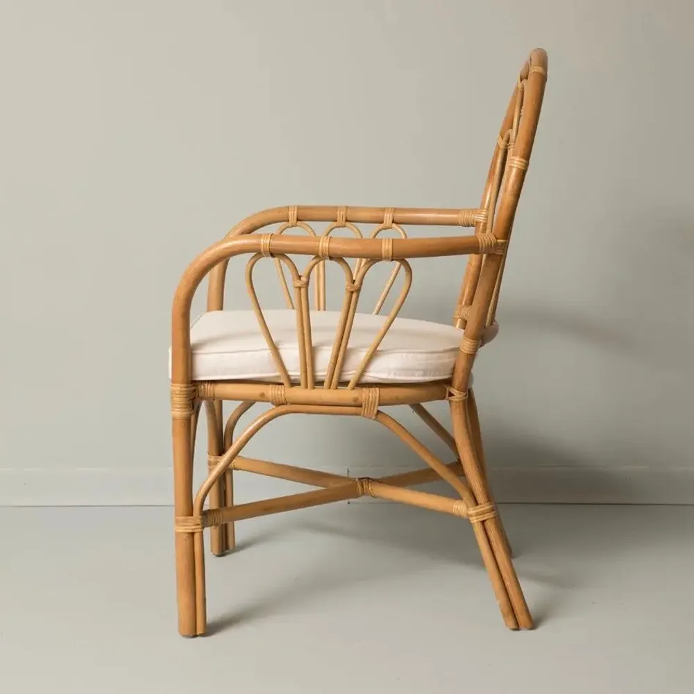Chairs - PETUNIA RATTAN DINING CHAIR NATURAL - MAHE HOMEWARE