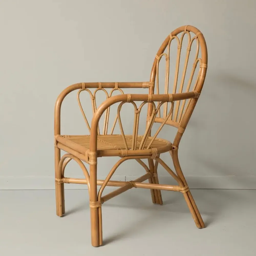 Chairs - PETUNIA RATTAN DINING CHAIR NATURAL - MAHE HOMEWARE