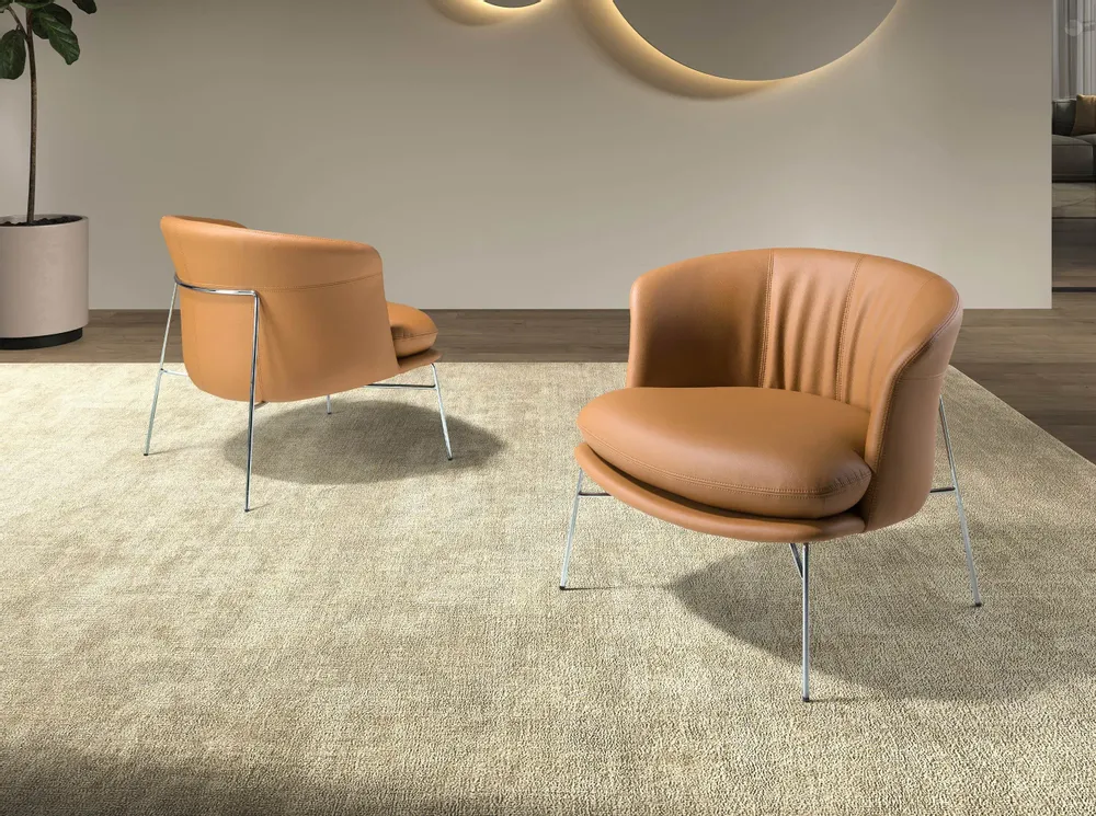 Fauteuils - Fauteuil en similicuir marron - ANGEL CERDÁ