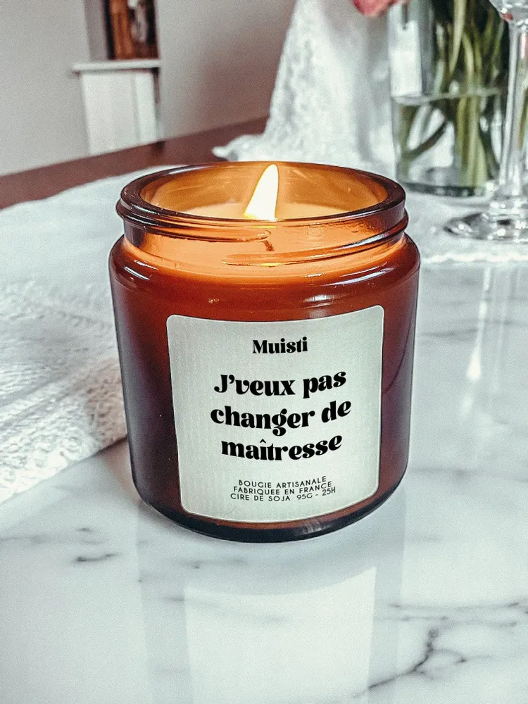 Gifts - Scented Candle - I Don't Want to Change Mistresses - White Musk - 95g - MUISTI