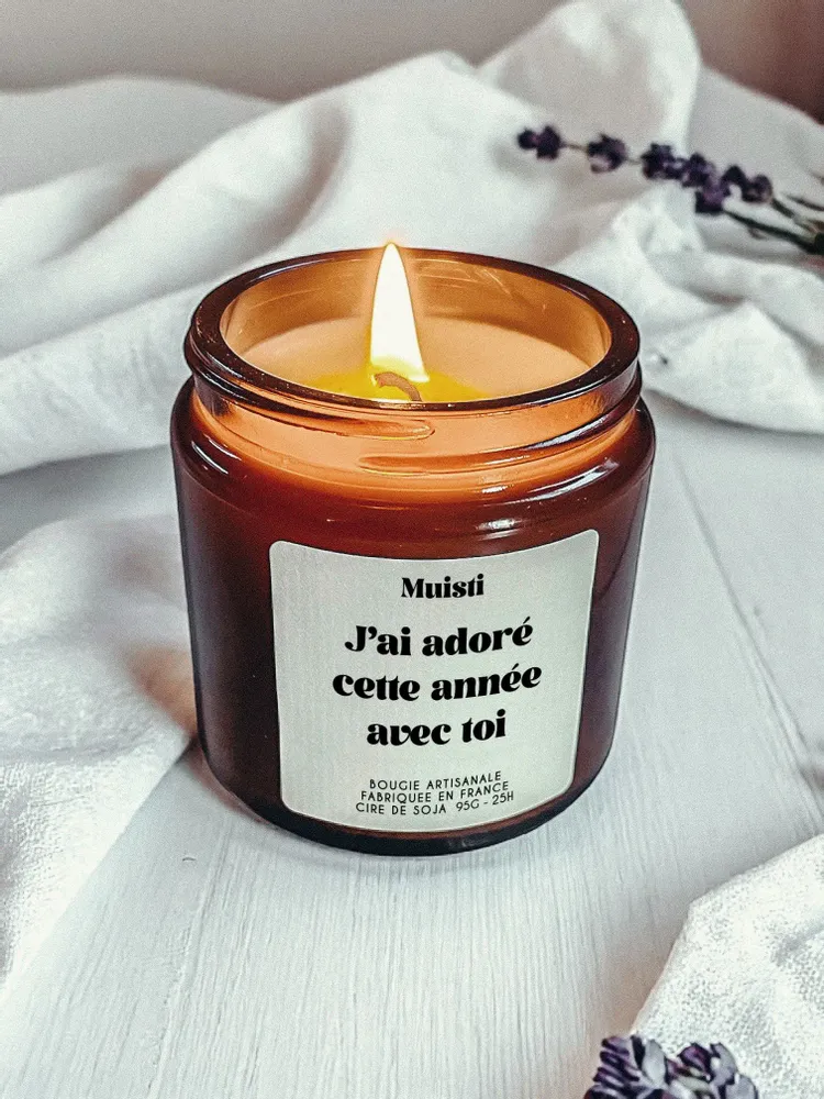 Gifts - Scented Candle - I loved this year with you - White Musk - 95g - MUISTI