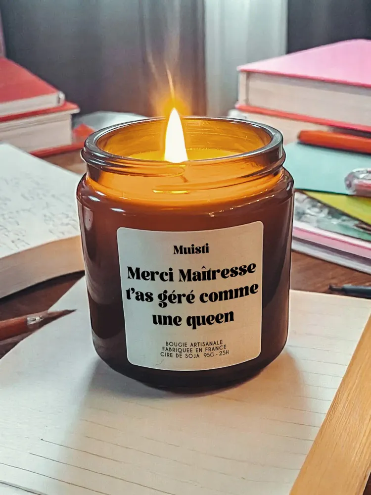 Gifts - Scented Candle - Thank you Teacher, you handled it like a queen - MUISTI