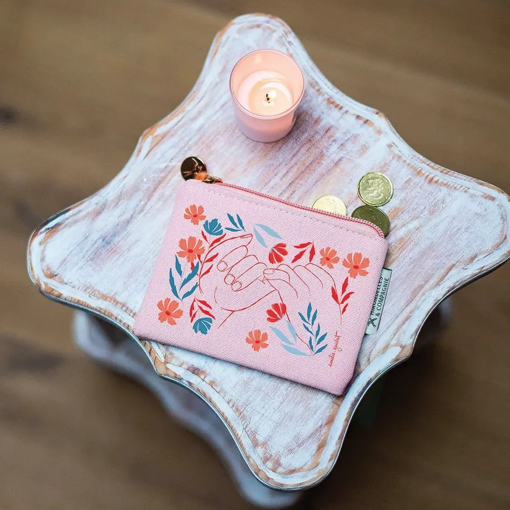 Cadeaux - Trousses, cabas et porte monnaie imprimées en France coton - HIRONDELLES &CIE