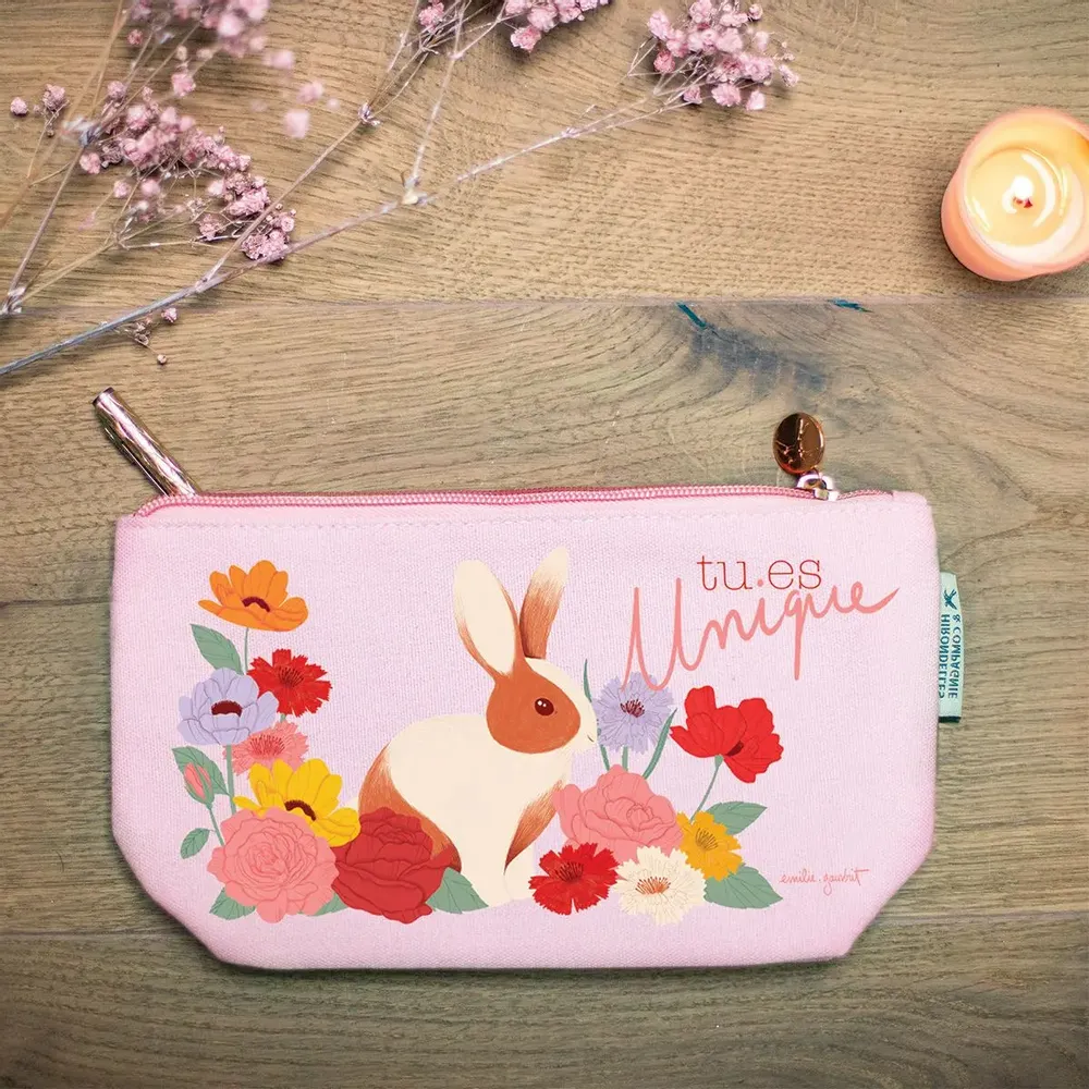 Cadeaux - Trousses, cabas et porte monnaie imprimées en France coton - HIRONDELLES &CIE