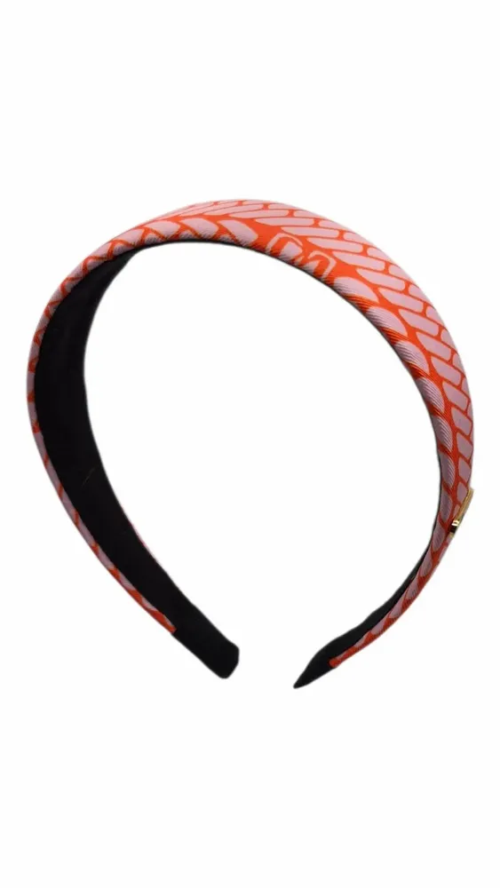 Accessoires cheveux - serre-tête Renata Classique motifs mailles bi couleurs - MAISON FITZGERALD