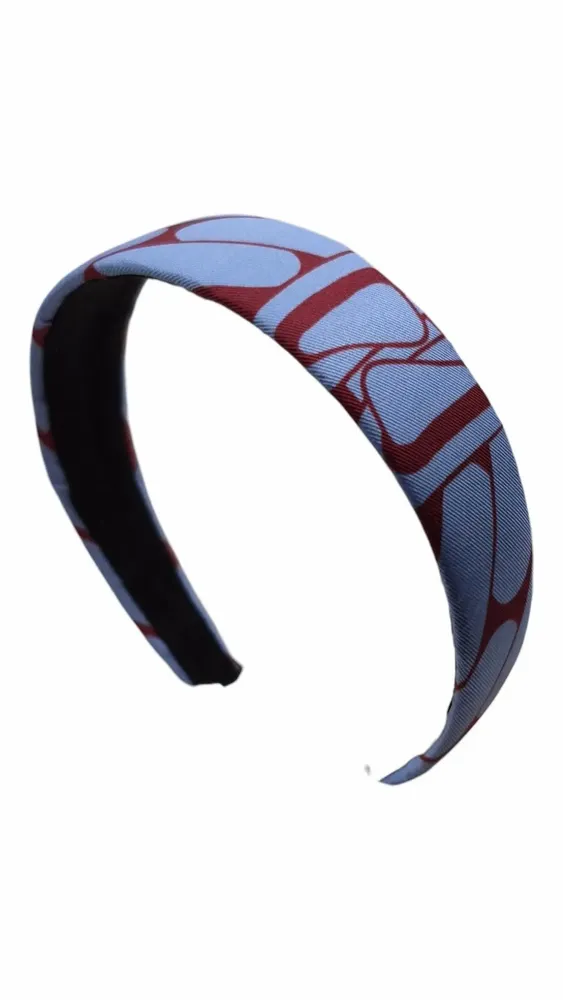 Accessoires cheveux - serre-tête Renata Classique motifs mailles bi couleurs - MAISON FITZGERALD