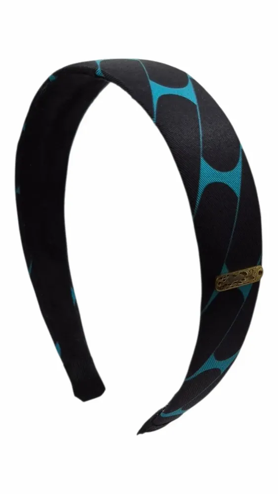 Accessoires cheveux - serre-tête Renata Classique motifs mailles bi couleurs - MAISON FITZGERALD