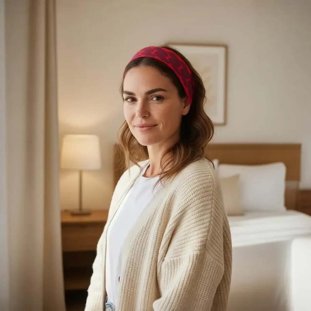 Serre-tête - Serre-tête Viola petits pans motifs maille - MAISON FITZGERALD