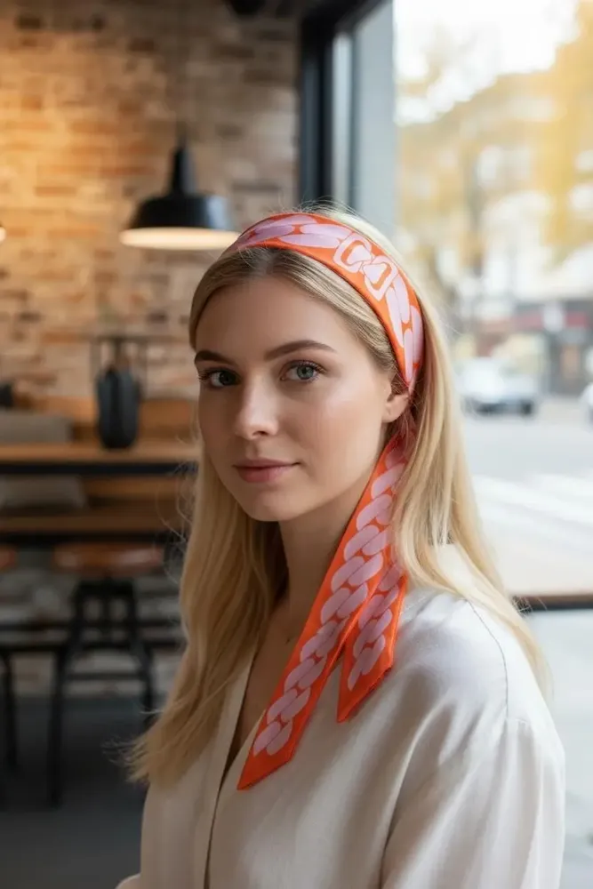 Serre-tête - Serre-tête Adriana pans longs motifs mailles - MAISON FITZGERALD