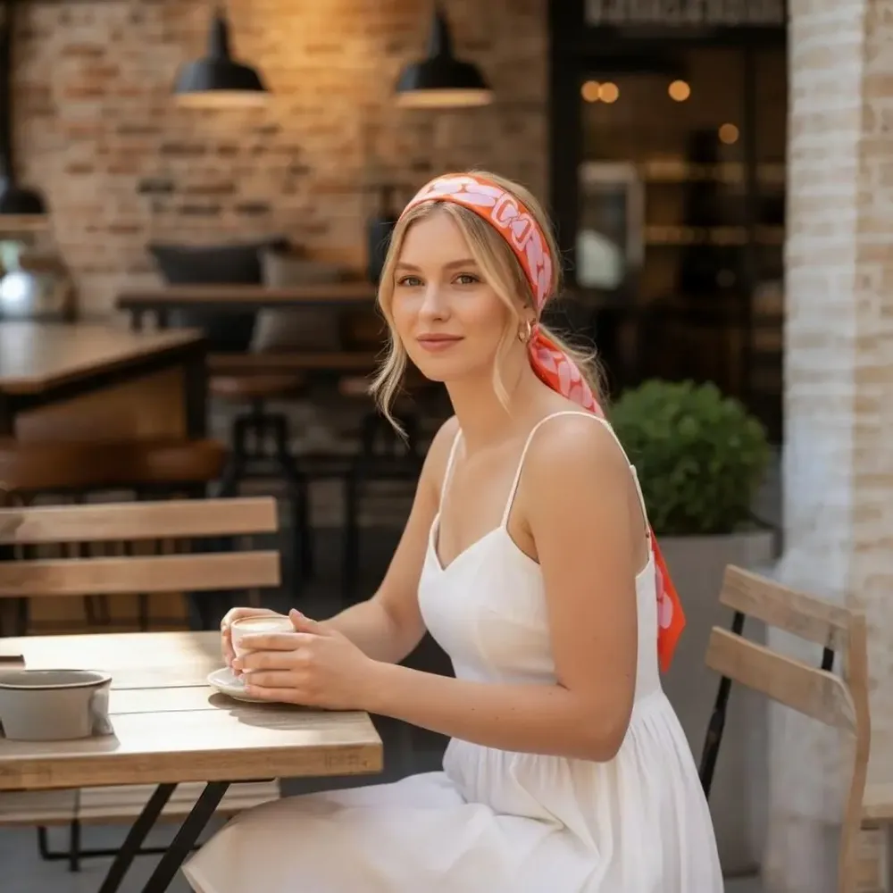 Serre-tête - Serre-tête Adriana pans longs motifs mailles - MAISON FITZGERALD