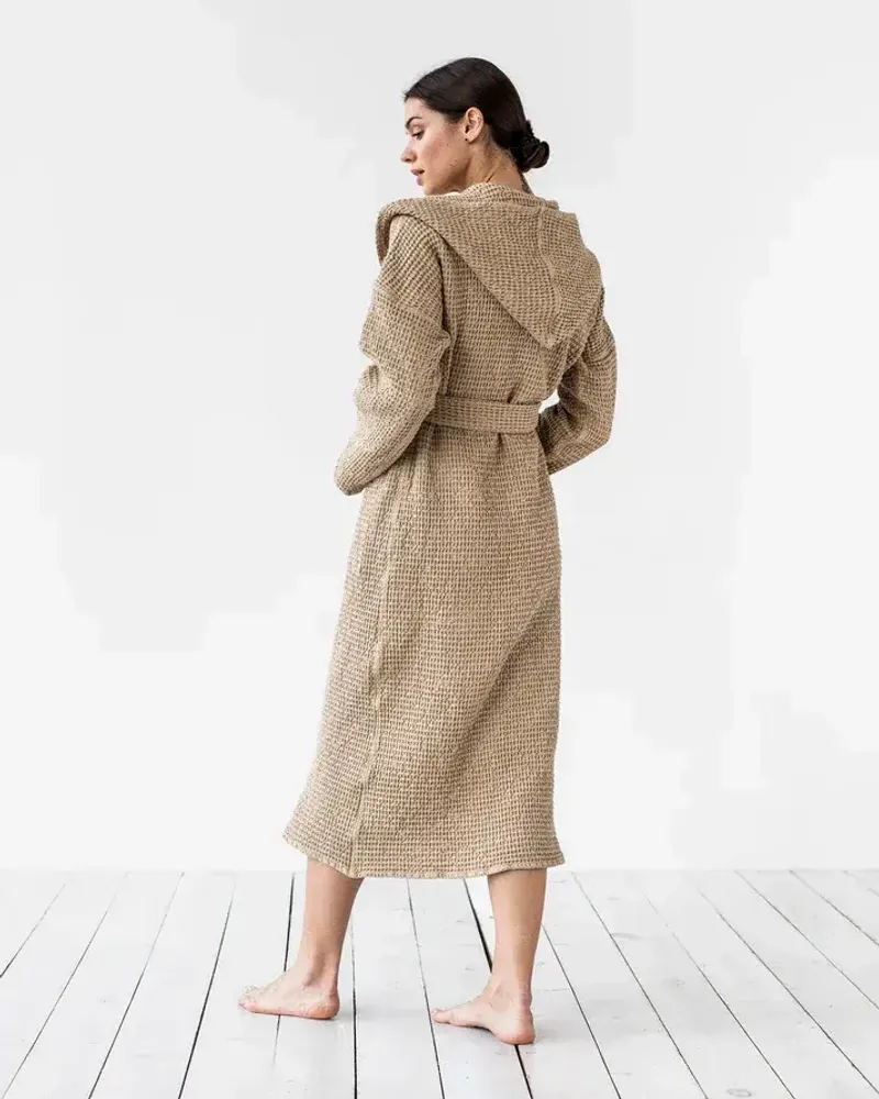 Peignoirs - Peignoir de bain en lin gaufré - MAGICLINEN