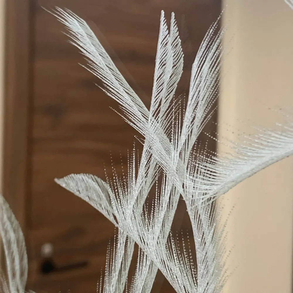 Miroirs - MIROIR - VELOUR D'ARGENT - 60 CM - MIRO’ART™- ORSIGNÉ™ BY AMANDINE MANGENOT