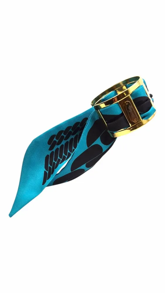 Bracelets - Bracelet manchette Giorgia motifs maille - MAISON FITZGERALD