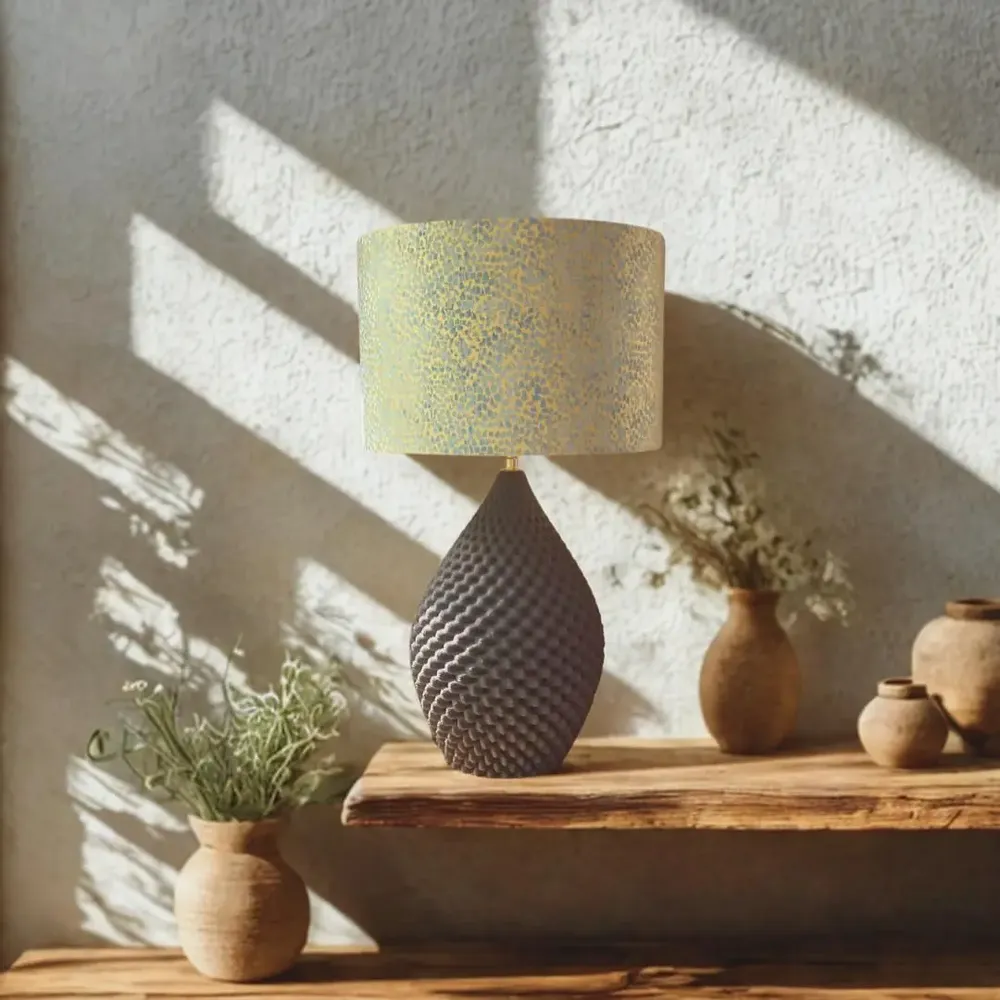 Table lamps - Table lamp - Coral - ceramic sandstone sand - height 57 cm - ANNE-SOPHIE AIMÉ