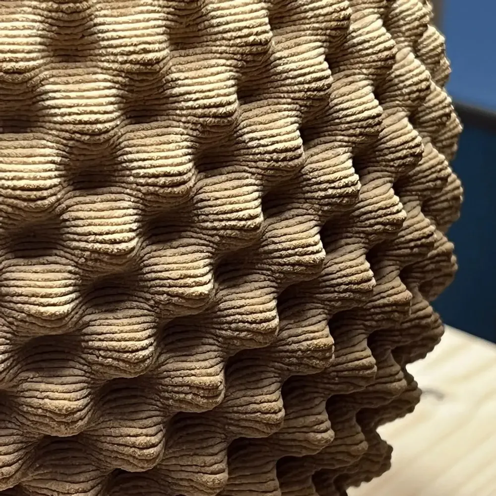 Table lamps - Table lamp - Coral - ceramic sandstone sand - height 57 cm - ANNE-SOPHIE AIMÉ