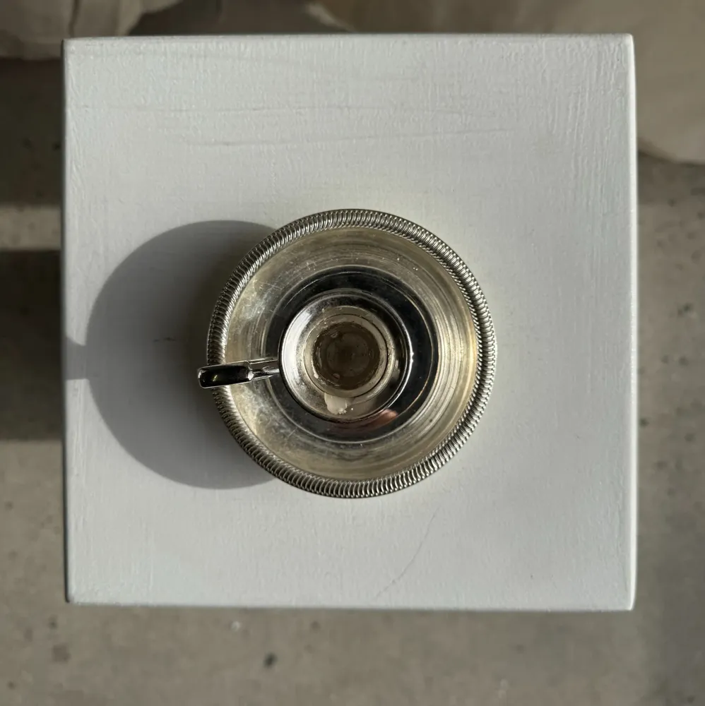 Objets de décoration - Paire de petits bougeoirs anciens en métal argenté D12 H8 - OFFICE OBJETS