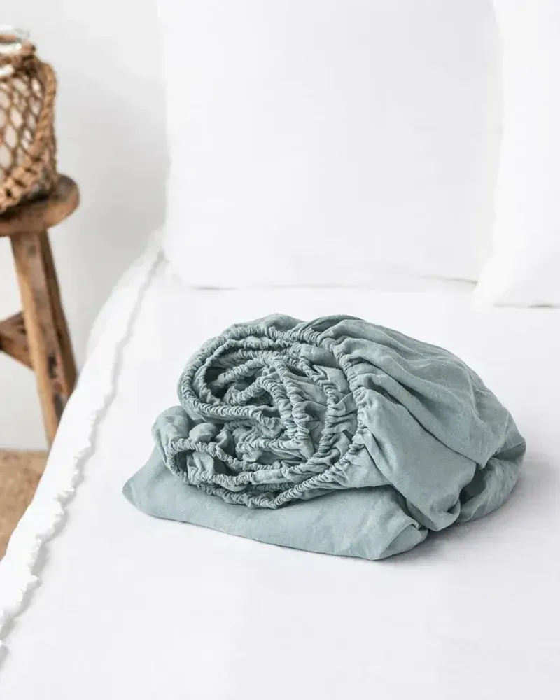 Bed linens - Linen fitted sheet - EU King - MAGICLINEN