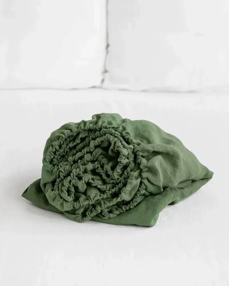 Bed linens - Linen fitted sheet - EU King - MAGICLINEN