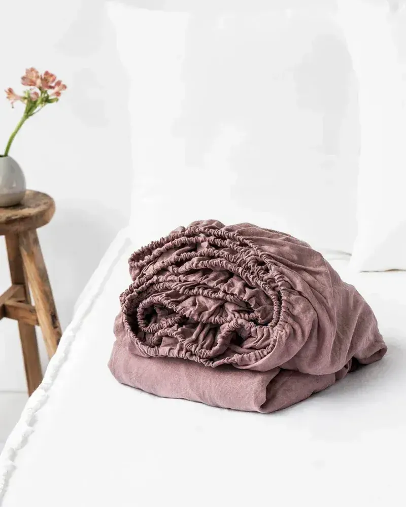 Bed linens - Linen fitted sheet - EU King - MAGICLINEN