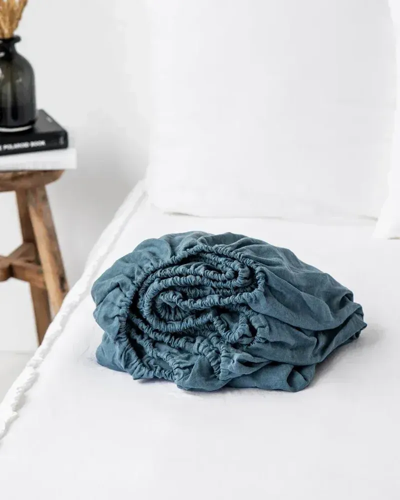 Bed linens - Linen fitted sheet - EU King - MAGICLINEN